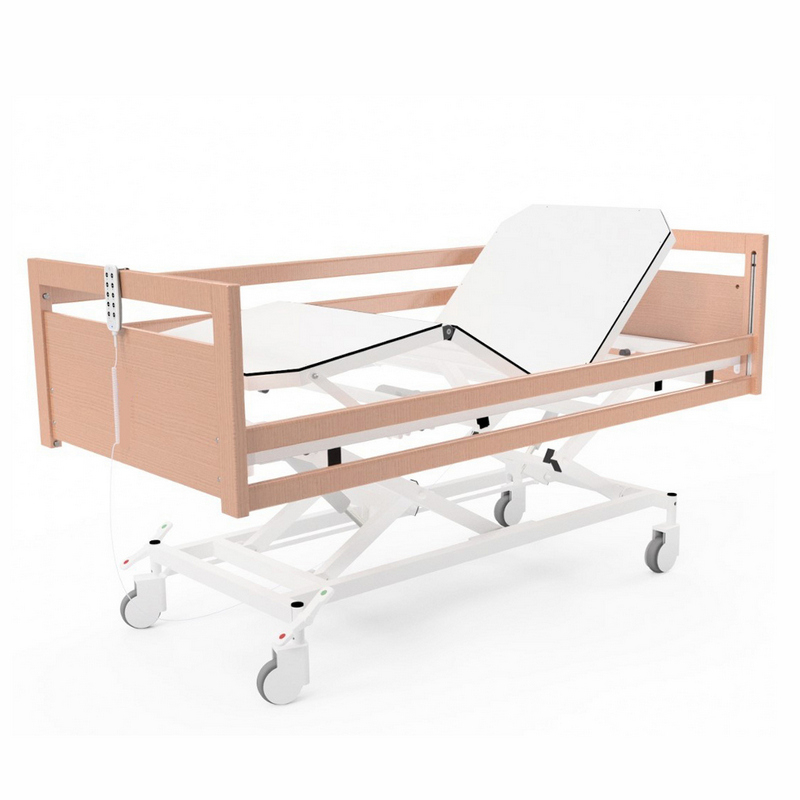 Geriatric bed with four motors